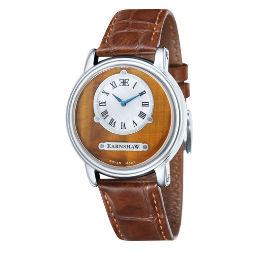 Thomas Earnshaw Lapidary Swiss Quartz Tiger Eye